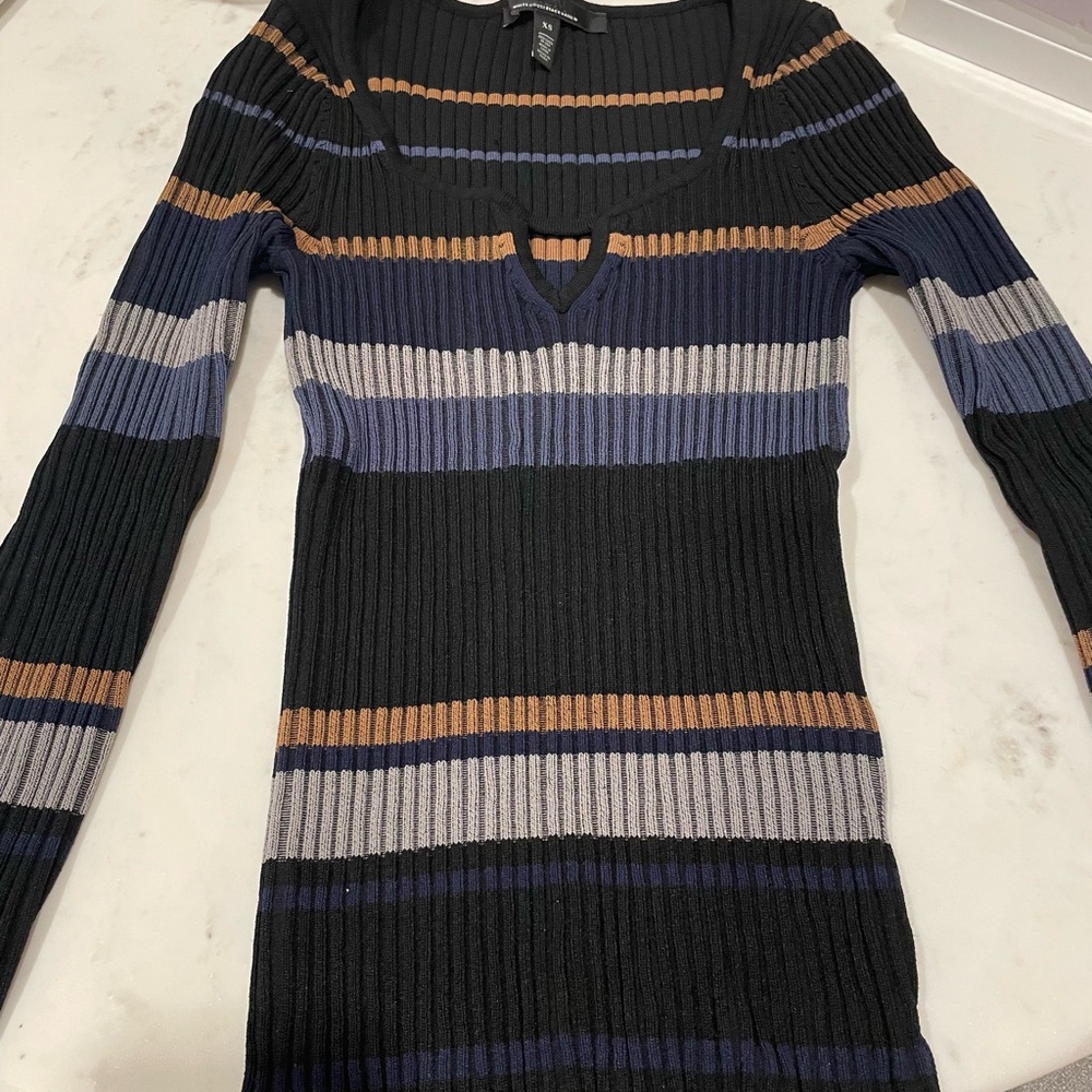 White House black market striped sweater